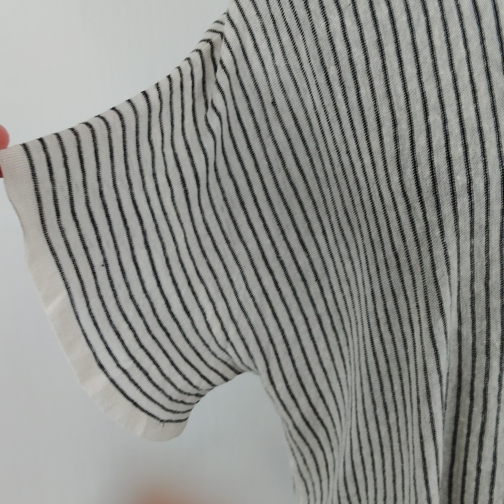 Eileen Fisher Linen Blend Striped Top - Picture 5 of 9